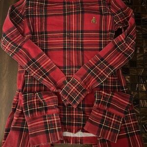 GAP Red Plaid Long Sleeve & Long Pant Pajamas